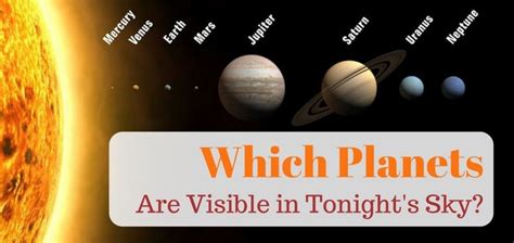 They are Mercury, Venus, Mars, Jupiter and Saturn. . Are there planets visible tonight